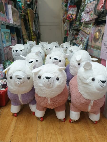 Ghế ngồi chòi chân Cừu Alpaca