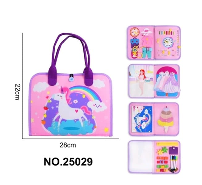 Giỏ xách ngựa pony thiết kế thời trang vải nỉ 25029